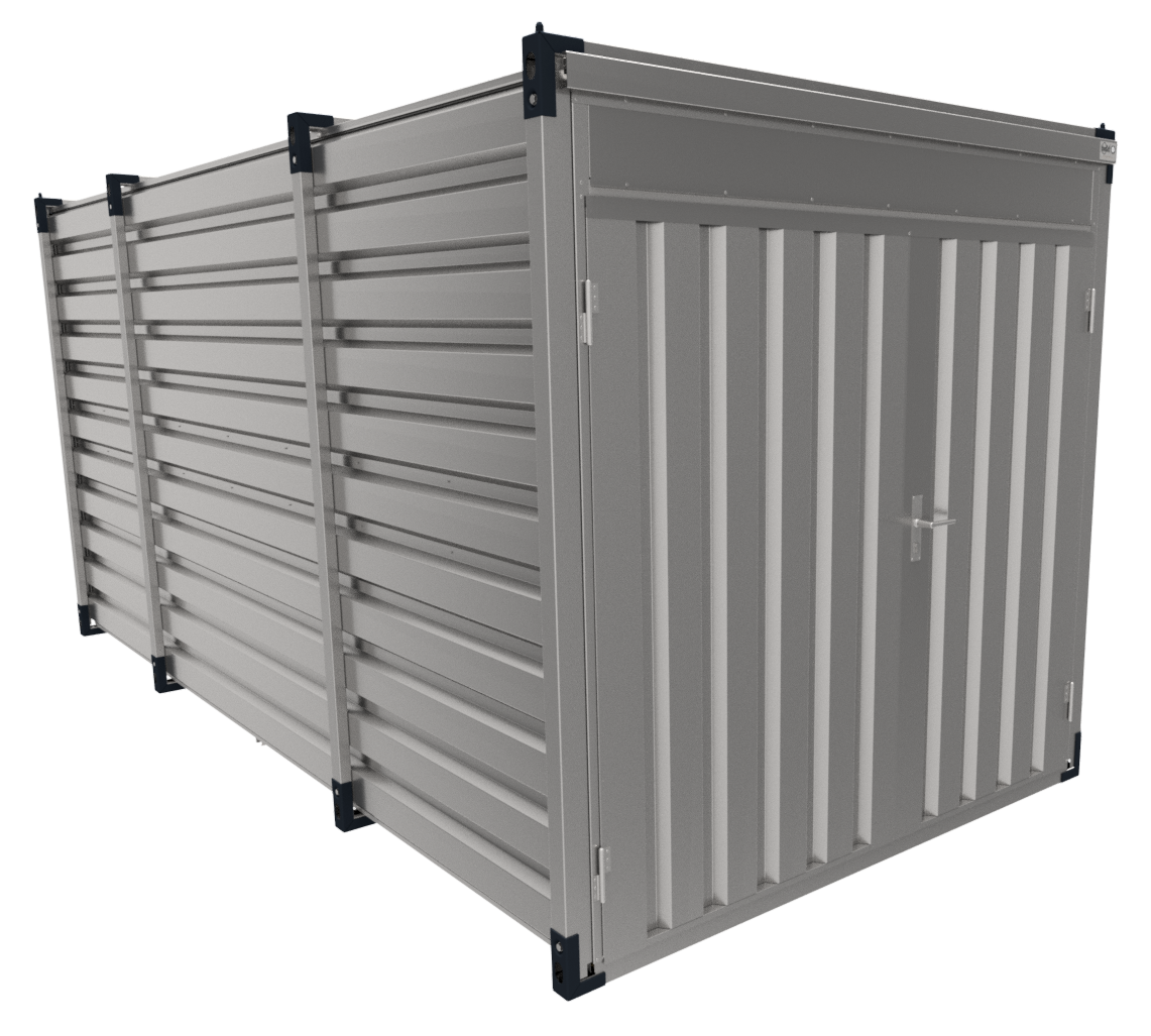 MAX+ Materiaalcontainer dubbele deuren korte zijde - 5mtr